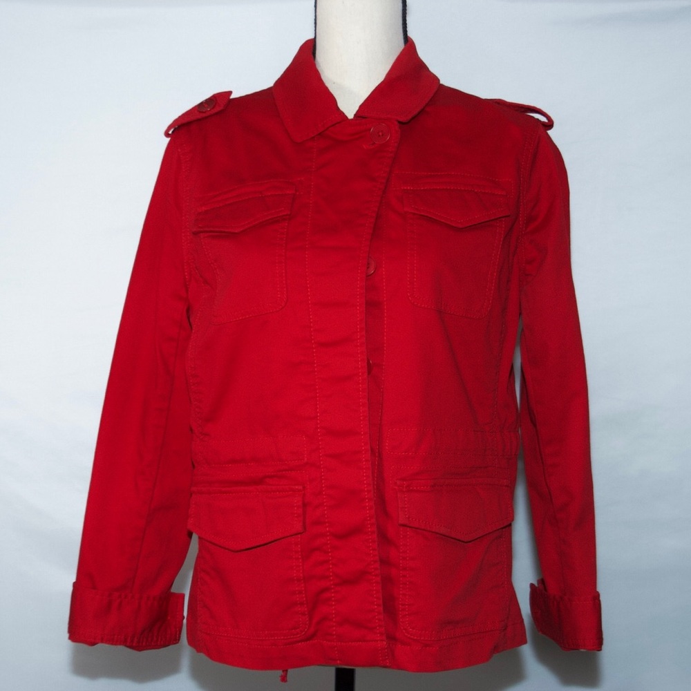 New Talbots Womens jean Jacket Sz LP